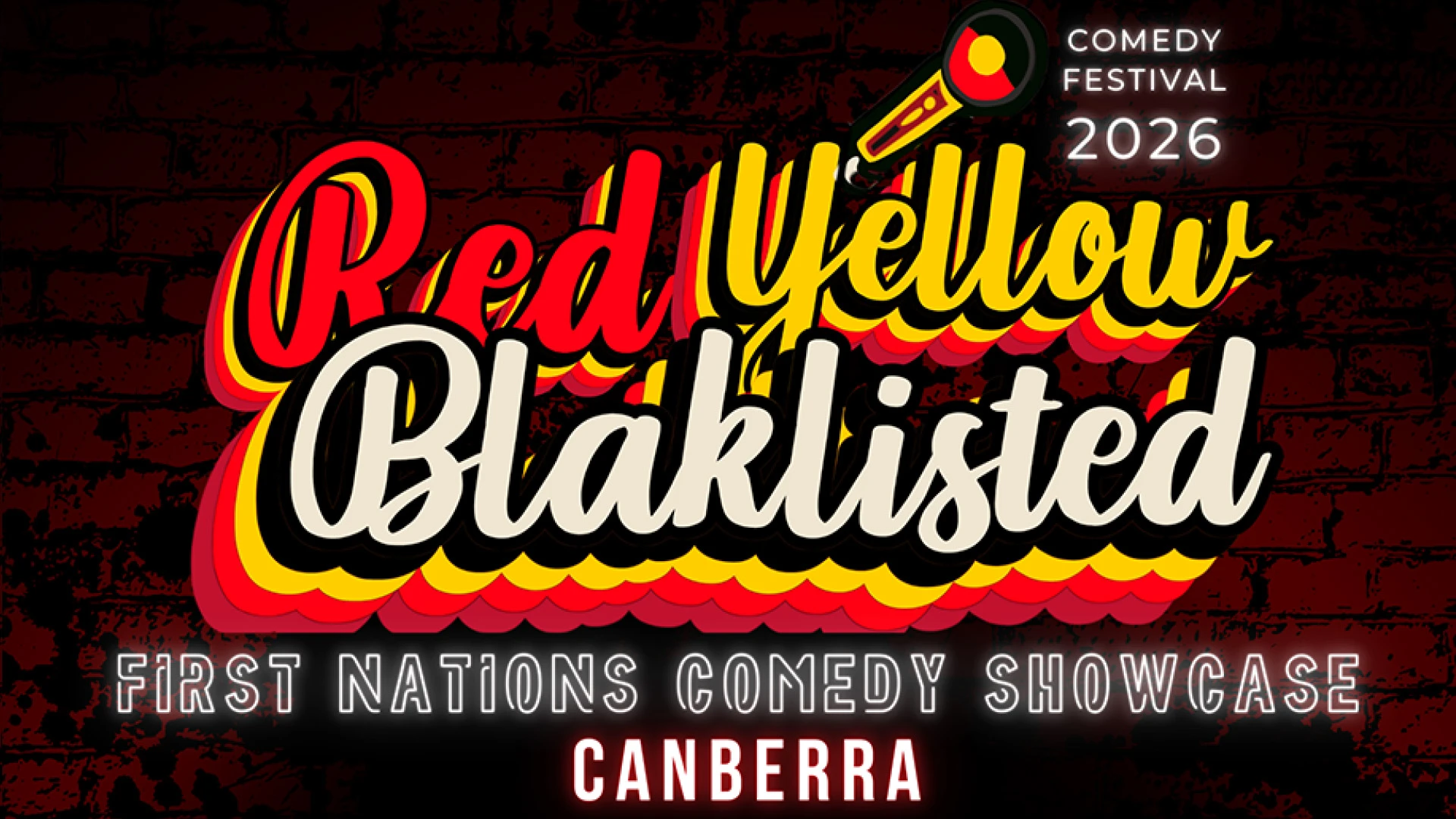 Red, Yellow, Blak listed